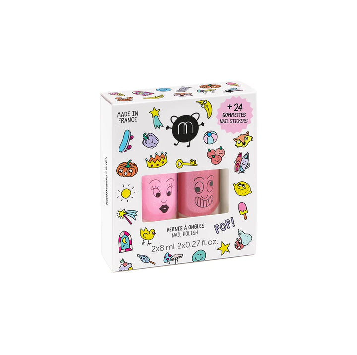 Nail Polish and Stickers Set