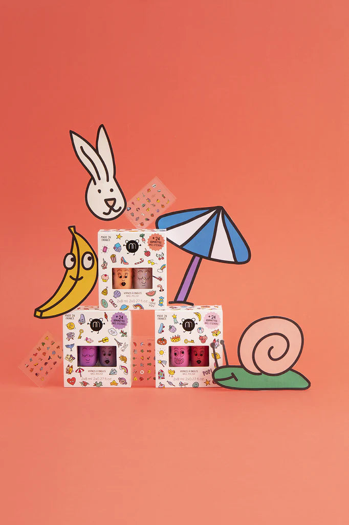 Nail Polish and Stickers Set
