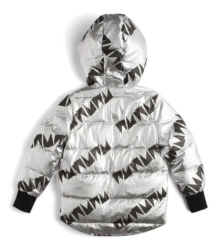 Down Coat | Silver