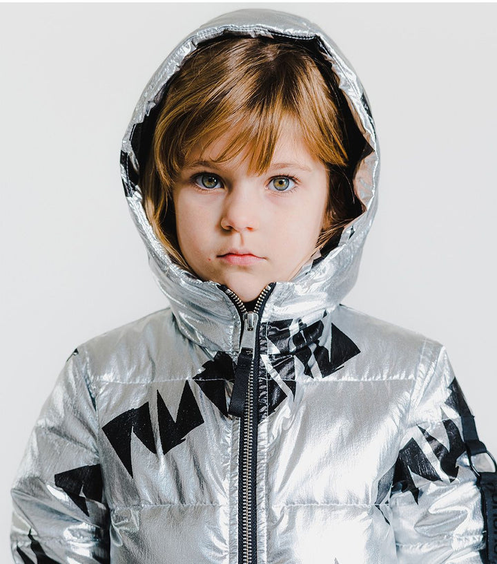 Down Coat | Silver