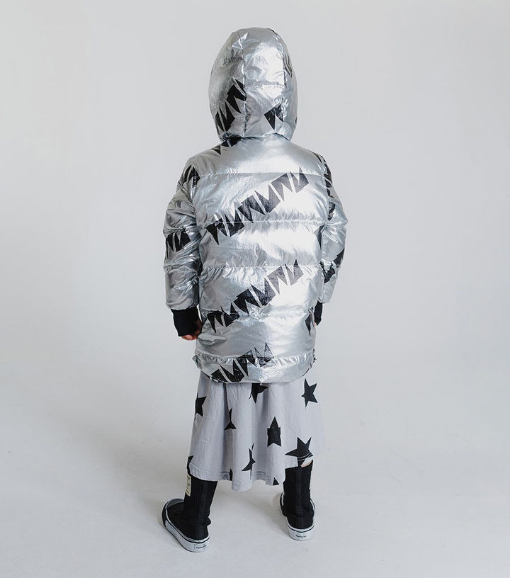 Down Coat | Silver