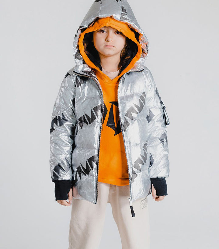 Down Coat | Silver