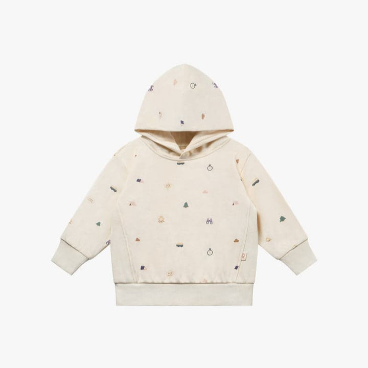 French Terry kids Hooded L/S Sweatshirt - Mini Camp Revery
