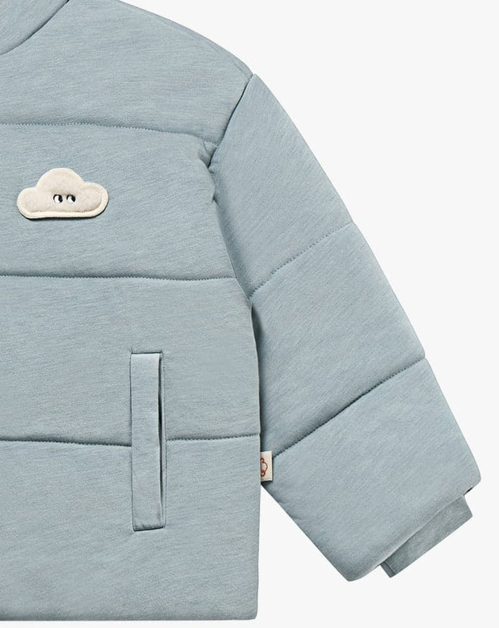 Bamboo Avocado Jersey kids Cloud Jacket - Slate
