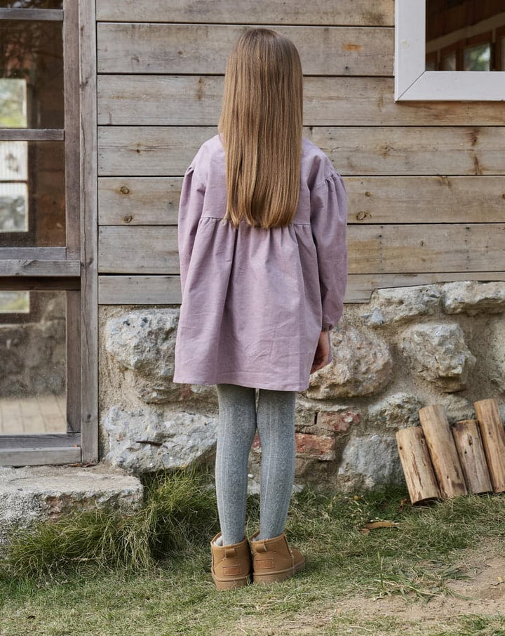 Corduroy Kids Dress - Lilac Blush