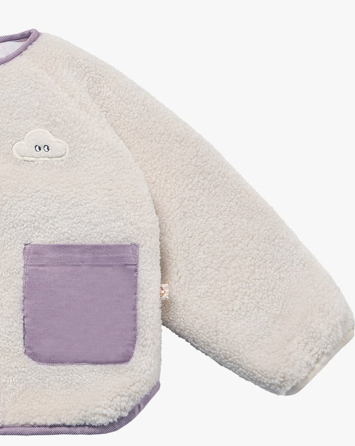 High Pile Fleece Kids Reversible Jacket - Cloud