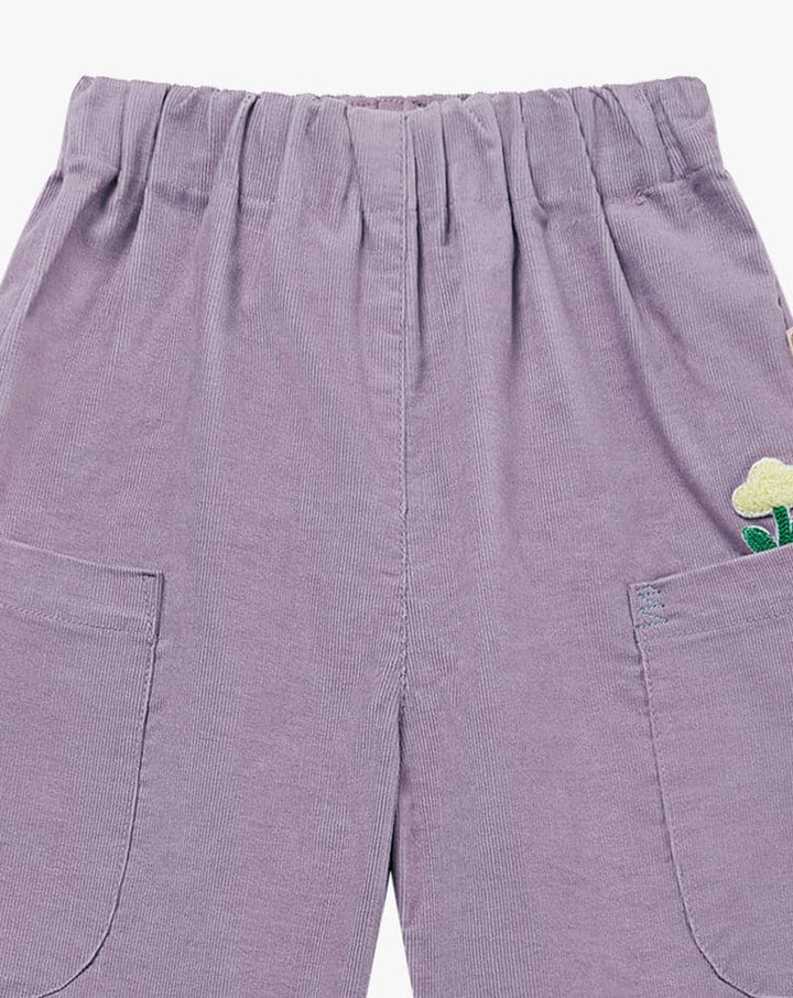 Corduroy Kids Pants - Lilac Blush