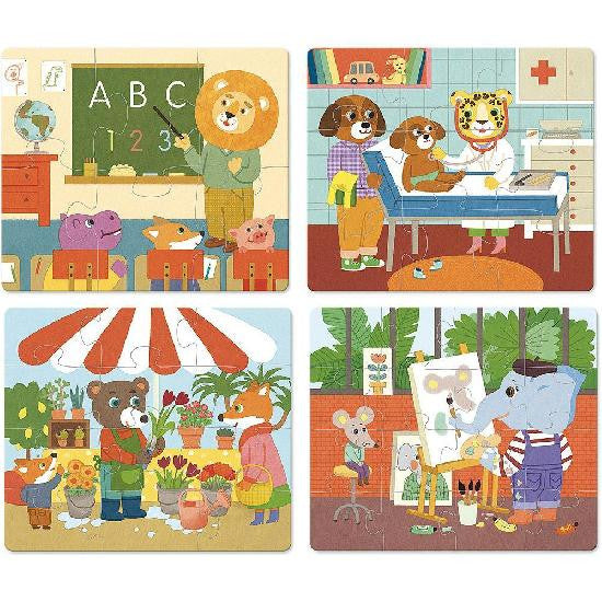 Puzzles - Professions, wood