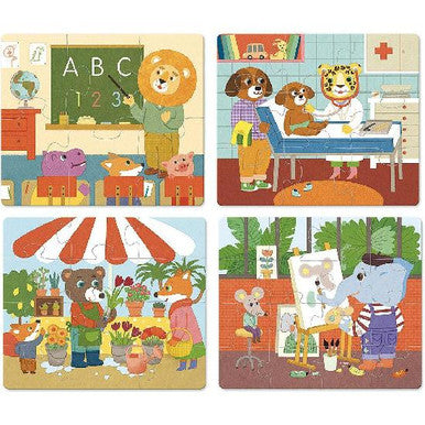 Puzzles - Professions, wood