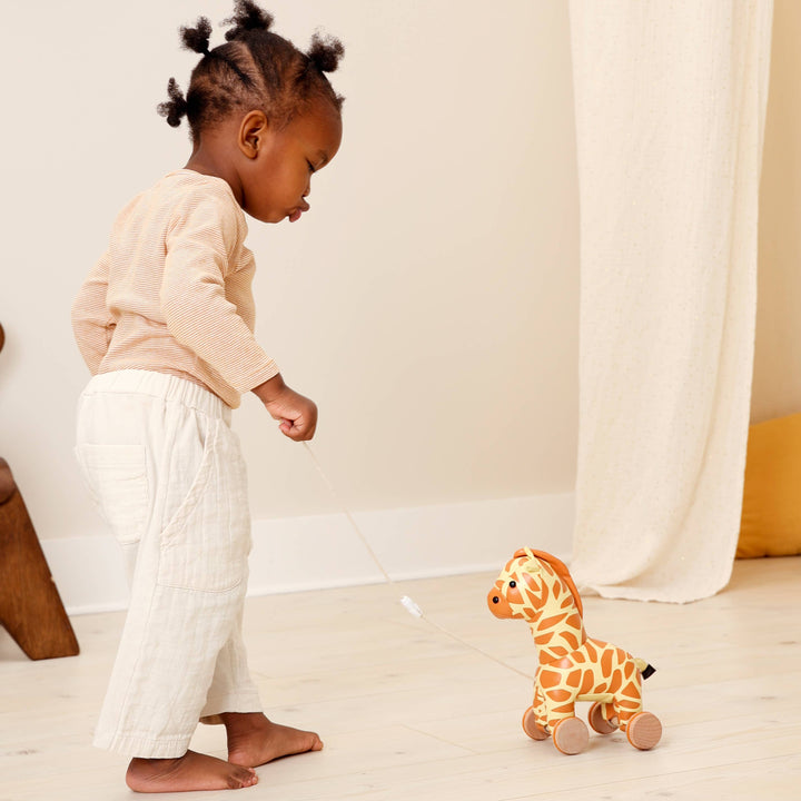 Pull Along Friends-Giraffe