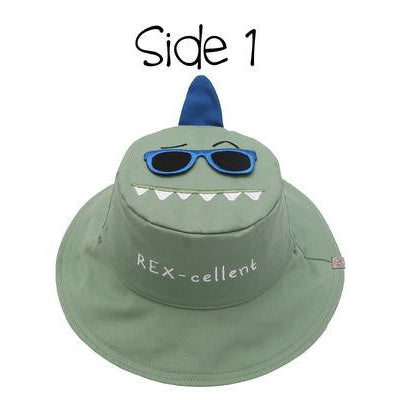 Kid's Reversible Sun Hat | Dino & Surfer