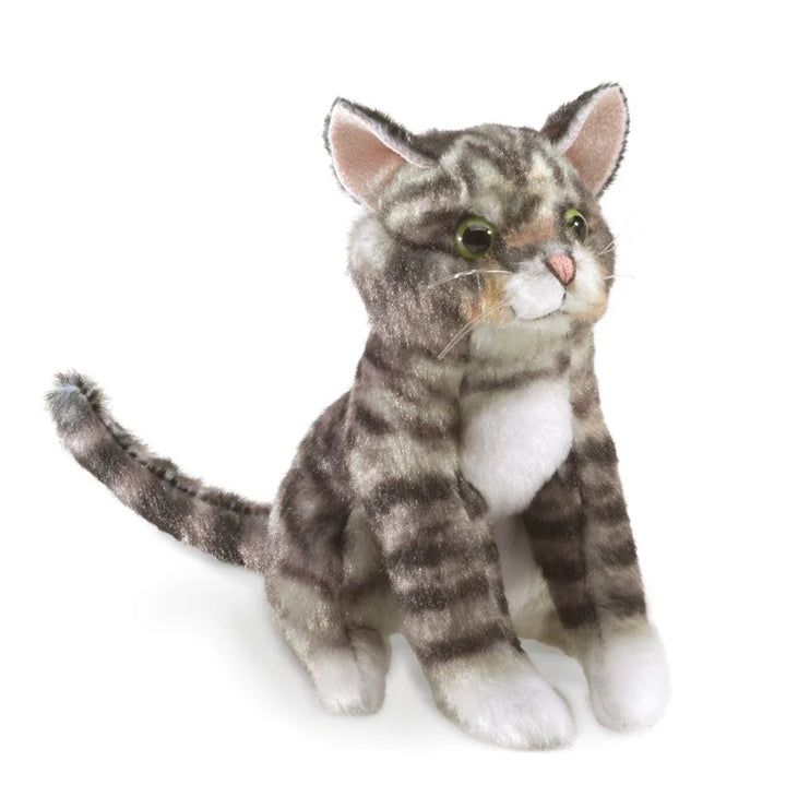 Mini Cat Tabby Finger Puppet