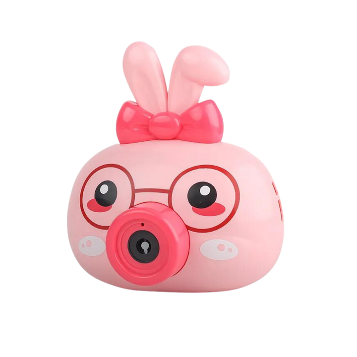 Rabbit Bubble Camera Toy with Music & Lights
