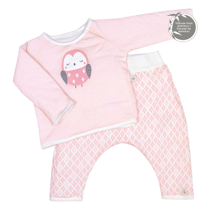 Quilted Bamboo T-shirt & Lounge Pants - Diamond