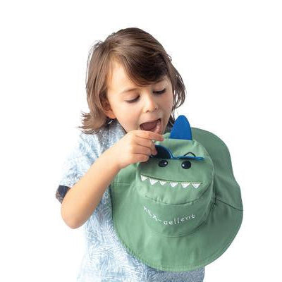 Kid's Reversible Sun Hat | Dino & Surfer