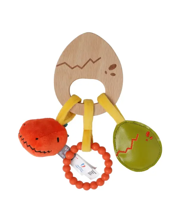 Wooden Rattle - Dino