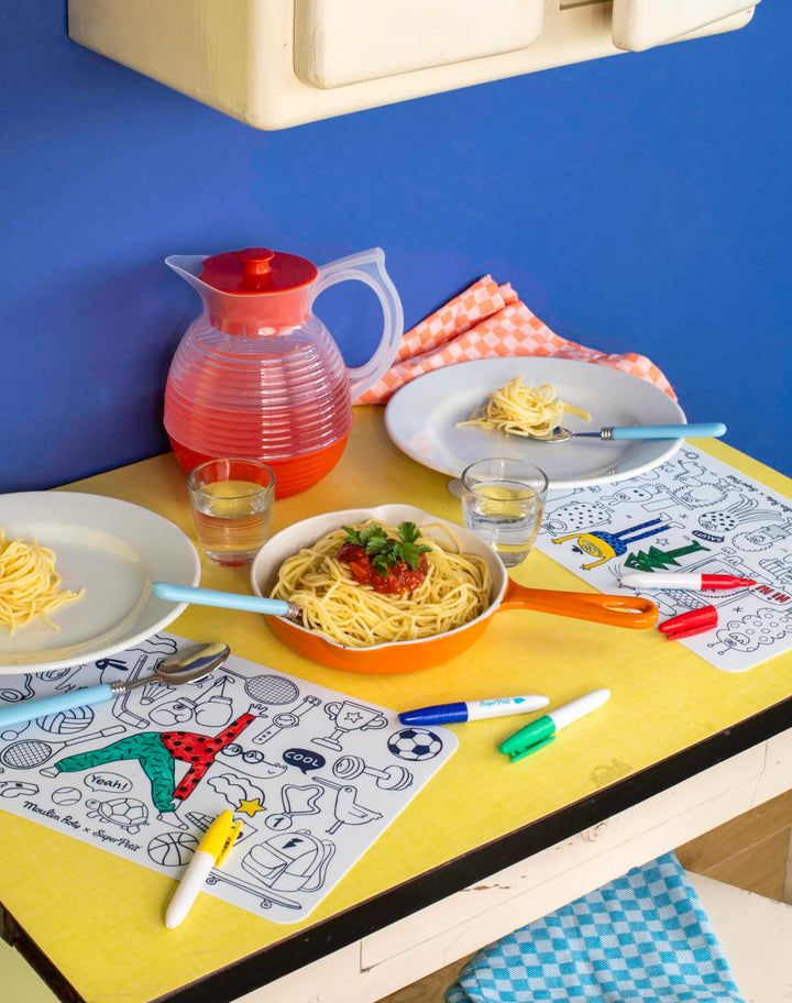 Schmouks - Mini Silicon Colouring Mat with 4 Pens