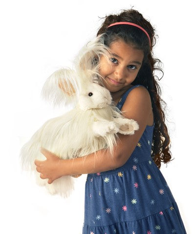 Angora Rabbit Hand Puppet