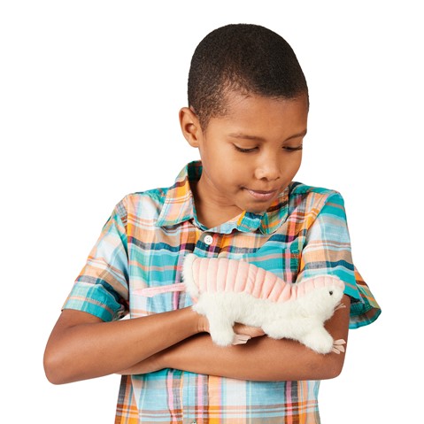 Pink Fairy Armadillo Finger Puppet