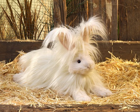 Angora Rabbit Hand Puppet