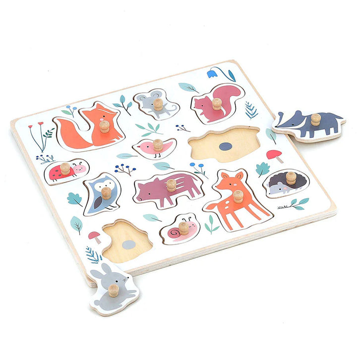 Sarah Betz - Forest Animals Peg Puzzle