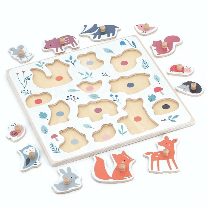Sarah Betz - Forest Animals Peg Puzzle