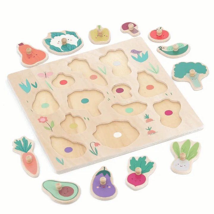 Sarah Betz - Vegetables Peg Puzzle