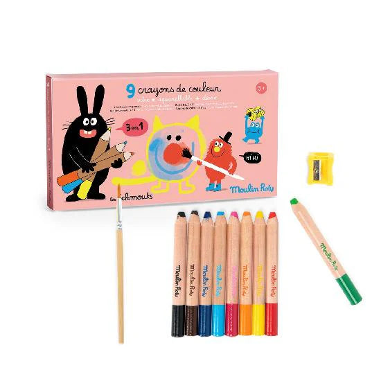 Schmouks 3-in-1 Coloring Pencils