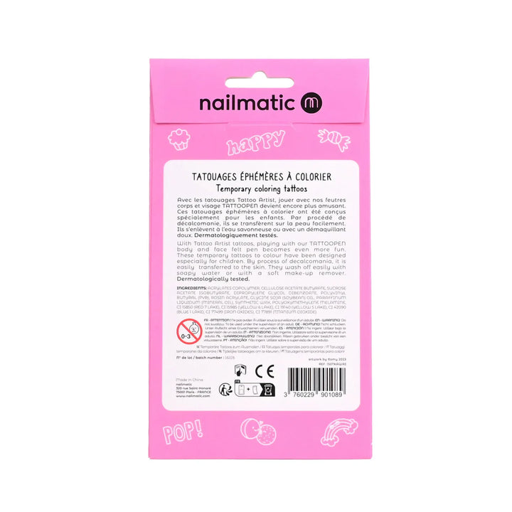 Temporary Coloring Tattoos - Kawai