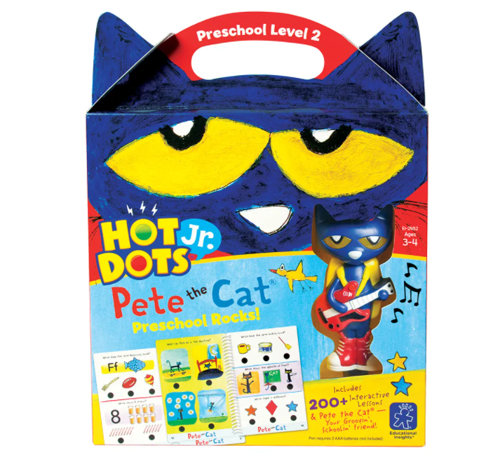 Hot Dots® Jr. Pete the Cat® Preschool Rocks! (Level 2)