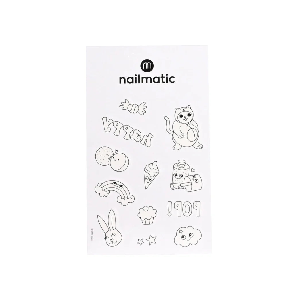 Temporary Coloring Tattoos - Kawai