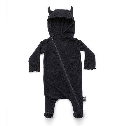 Viking Footed Overall-Black