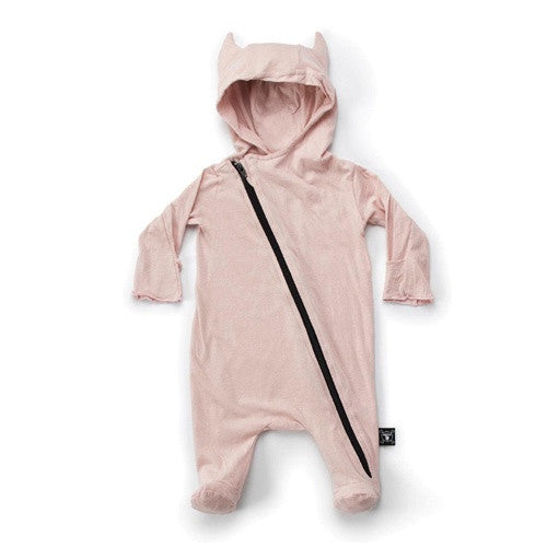 Viking Footed Overall-Powder Pink