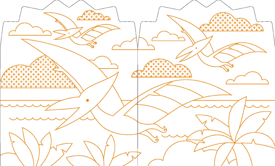 Coloring Book with Stickers Dinosaurs