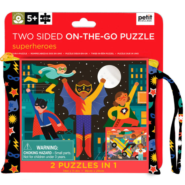 Two Sided Superheroes On-the-Go Puzzle