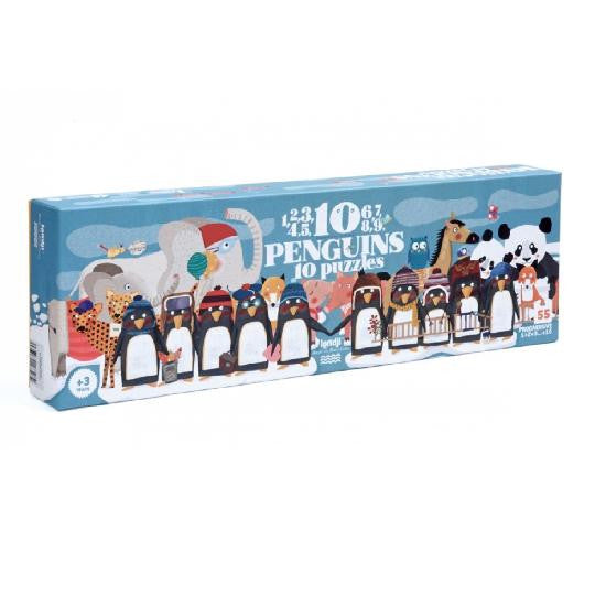 Puzzle - 10 Penguins 10 Puzzles