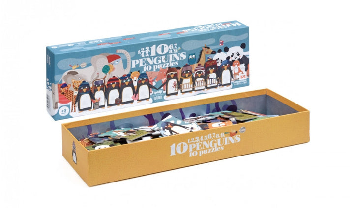 Puzzle - 10 Penguins 10 Puzzles