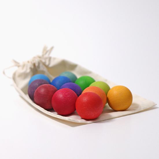 Balls Rainbow 3.5cm 12pcs