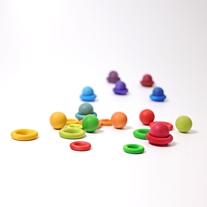 Balls Rainbow 3.5cm 12pcs