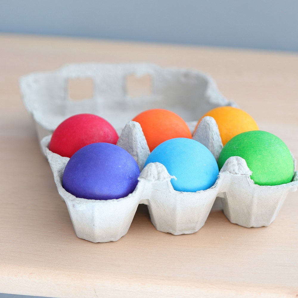 Balls Rainbow 4.5cm 6pcs