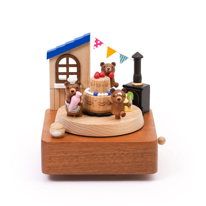 Bear & Strawberry Cake Music Box