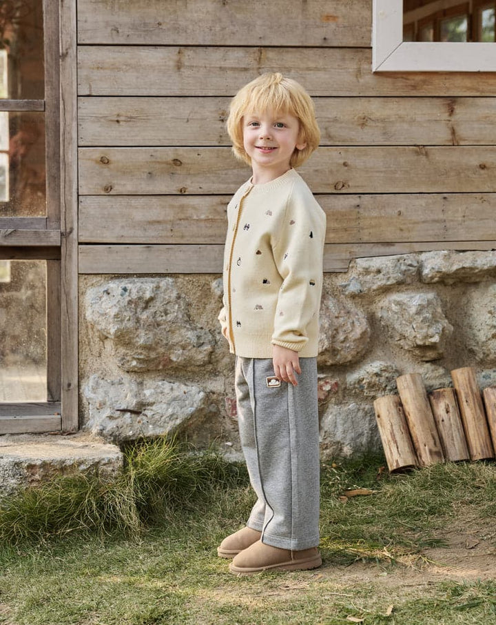 Poly/Cotton Knit Kids Camp Cardigan - Mini Camp Revery