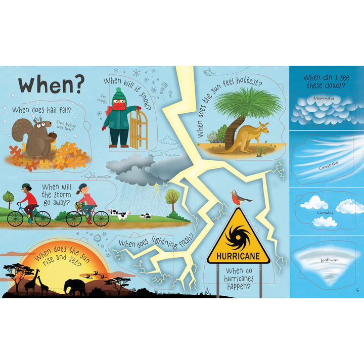 Lift-the-flap Questions and Answers about Weather