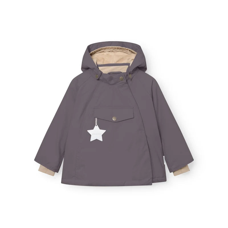 MATWANG Fleece Lined Winter Jacket. GRS | Plum Kitten