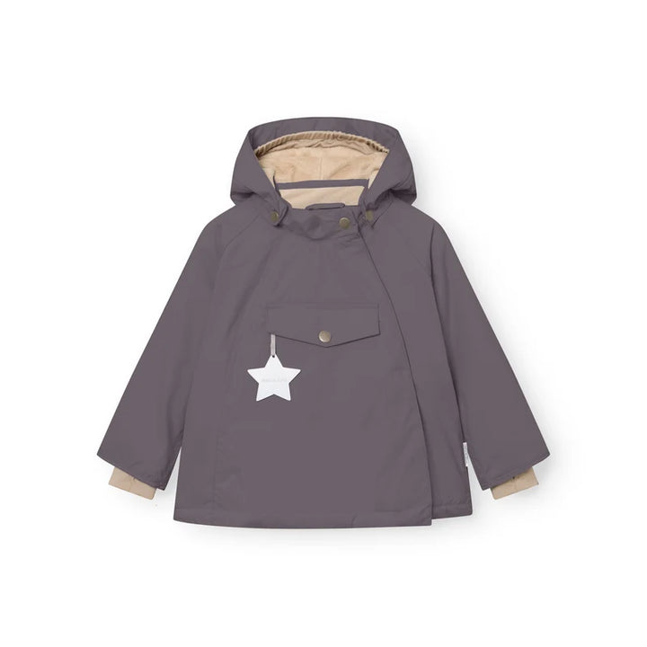 MATWANG Fleece Lined Winter Jacket. GRS | Plum Kitten