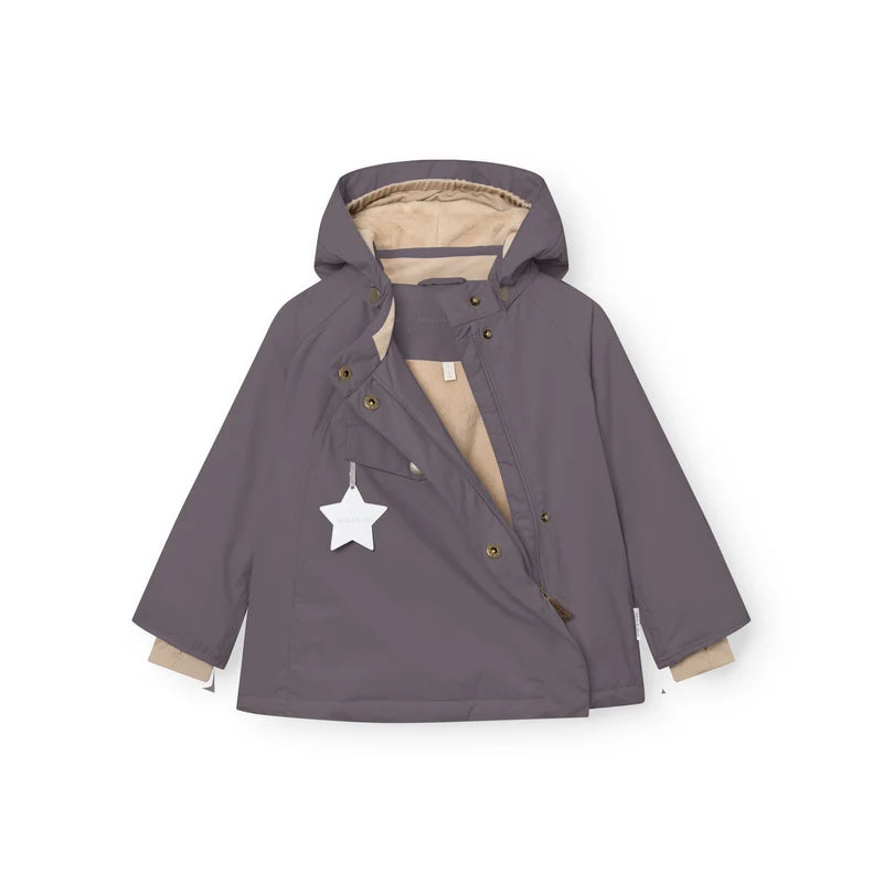 MATWANG Fleece Lined Winter Jacket. GRS | Plum Kitten