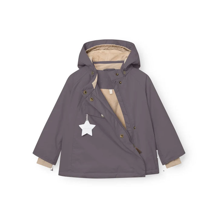 MATWANG Fleece Lined Winter Jacket. GRS | Plum Kitten