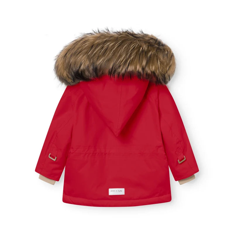 MATWANG Fleece Lined Winter Jacket Fur . GRS | Chili Pepper