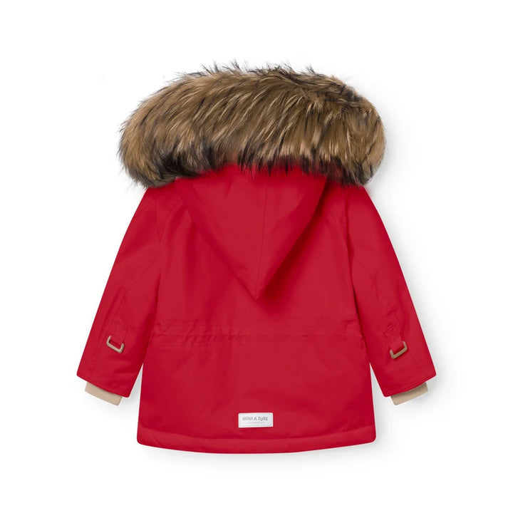 MATWANG Fleece Lined Winter Jacket Fur . GRS | Chili Pepper