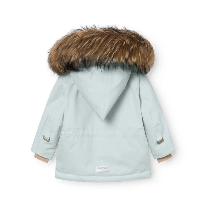 MATWANG Fleece Lined Winter Jacket Fur . GRS | Baby Blue
